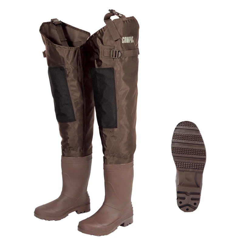 Cuissards de pêche nylon/pvc-Crampon