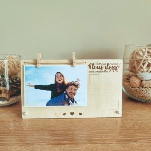 Cadre photo personnalisé amour